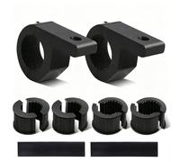 Intermitentes led Moto Soporte,Abrazaderas para Tubos,Alicates Circlip para 0,75/1/1,25 Pulgadas,con Almohadillas Antideslizantes y Tuercas de Seguridad,apto para Parachoques Jaulas Antivuelco
