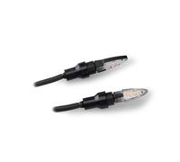 INTERMITENTES LED PUIG MODELO DART NEGRO - Lentes transparentes y base negra - H