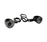 Intermitentes Luz De Señal De Giro Trasera para Motocicleta para Harley Sportster 883 Iron XL1200 1992-UP 2015 2016 2017. Intermitentes. Impermeables(Smoke Lens,X-1)