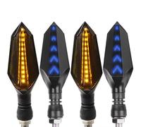 Intermitentes Moto Compatible con para Z750 2007-2012 2008 2009 2010 2011 Accesorios para Motocicletas Luces De Señal De Giro Indicadores Lámpara Luz Intermitente(2 Pais Blue Light)