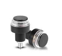 intermitentes moto homologados Para Manillar De 22mm, Enchufe De Agarre Ámbar, Lámpara Intermitente, Señales De Giro Para Manillar De Motocicleta, Intermitente Final intermitentes moto(2pcs Red Amber)