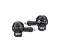 intermitentes moto homologados Para Racer, 2 Uds., Faros Auxiliares Antiniebla Impermeables Con Forma De Calavera De Motocicleta Doble Color Foco De Conducción Para Scooter ATV intermitentes moto(2pcs