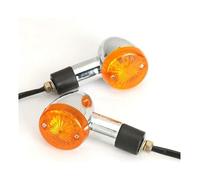 Intermitentes Moto para Kawasaki para Vulcan para VN 500 750 800 900 1500 1600 1700 2000 Indicadores Giro Luces Intermitentes Señal 2/4 Piezas Señales Motocicleta(Amber,2 PCS)
