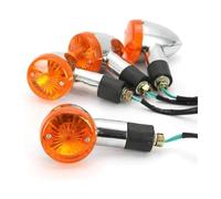 Intermitentes Moto para Kawasaki para Vulcan para VN 500 750 800 900 1500 1600 1700 2000 Indicadores Giro Luces Intermitentes Señal 2/4 Piezas Señales Motocicleta(Amber,4 PCS)