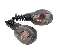 Intermitentes Moto, Qiilu Lámpara de luz de señal de giro 2PCS apta para modificación de motocicleta Kawasaki Para Ninja 250(Negro)