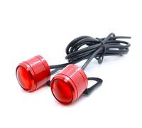 Intermitentes Motocicleta Luces LED Estroboscópicas Para Conducción Motocicleta, Faro Antiniebla Brillante, Luz De Circulación Diurna De 12V, Accesorios De Motocicleta, 2 Uds. ( Color : Flashing Red )
