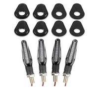 Intermitentes Motocicleta para Yam&aha FJ09 MT09 para Tracer 900 2015-2018 Adaptador De Señal De Giro Delantera para Motocicleta Placas De Montaje Indicador De Señales De Giro(D Black)
