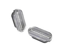 Intermitentes Para Coche Compatible con Seat para Golf IV para Lupo 1998 1999 2000 2001 2002 2003 2004 2005 Luz de posición lateral fluida Luz de señal de giro 2 piezas(Crystal)