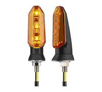 Intermitentes para Motocicleta Luces De Señal Giro 2 Unidades LED Motocicleta 8 Mm Luz Ámbar Intermitente Lámpara 12 V Accesorios Indicadores(C Style)