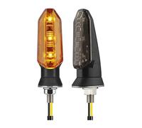 Intermitentes para Motocicleta Luces De Señal Giro 2 Unidades LED Motocicleta 8 Mm Luz Ámbar Intermitente Lámpara 12 V Accesorios Indicadores(B Style)