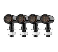 Intermitentes para Motocicleta Luces De Señal Giro 3 En 1 Luz Intermitente Tipo Bala LED Integrada Freno Trasero Diurna
