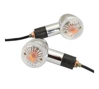 Intermitentes para Motocicleta, Luces Indicadoras De Dirección para para VN 500 750 800 900 1500 1600 1700 2000. Indicadores De Motocicleta(Claro,2 Piezas)