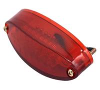 Intermitentes para Motocicleta para ATV para Quad para Street Motocicletas Calle Luces Direccionales Freno Trasera 3 W Matrícula Deportiva Gris Doble(Red Casing)