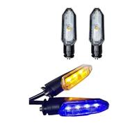Intermitentes para Motocicleta para CB150R 2018-2022 para CB250R 2019-2022 Luces Señal Giro Lámpara Motocicleta Indicador Destello Fluido Luz Marcha Colores(2pcs Blue Yellow)