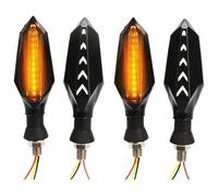 Intermitentes para Motocicleta para CBR600RR para CBR1000RR para CB1000R 4 Piezas 10 Mm Intermitentes Motocicletas Luces Señal Giro(4 Pieces Amber White)