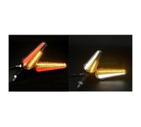Intermitentes para Motocicleta para Ducati para Monster 696 937 para Scrambler 800 para Multistrada V4 Luz Intermitente Direccional Indicador Parada Motocicleta(Red-Blue)