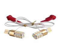 Intermitentes para Motocicleta para Elettrici Scooter Luz Motocicleta T15 Ancho Lámpara Trasera Antiniebla Lona Color Juego De 2 Luces Señal Giro(Blue Yellow)