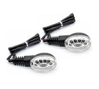 Intermitentes para Motocicleta para Kawasaki para Ninja 250R para Vulcan para S 650 para Z650RS para W800 Cafe para KLR650 Señal Giro Indicadores Motocicleta Intermitentes(Claro,2 PCS)