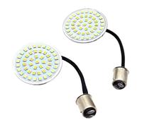 Intermitentes para Motocicleta para Road King para Ultra Glide para Turn Luces De Giro Luz Delantera Trasera Motocicleta 1156 1157 con Lente(1157)