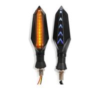 Intermitentes para Motocicleta para XLV 600 650 700 para TRANSALP 1800 Señal Giro Señales Motocicleta Intermitente Ámbar Freno Trasera Indicadora Iluminación(Azul)