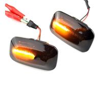 intermitentes secuenciales Luces De Posición Laterales Dinámicas Luz De Giro Fluida Compatible Con Toyota Para Land Para Cruiser Serie 100 1998-2007(Black)