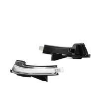 Intermitentes secuenciales para Coche, Luces ámbar dinámicas para Mustang S550 2015-2020, luz indicadora para Espejo retrovisor (Lente Plateada).