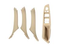 Interna Manija puerta Compatible Con Para 5-Series F10 F11 F18 2010 2011 2012 2013 2014 2015 2016 2017 Reemplazo Manija Puerta Reposabrazos Interior RHD(Beige)