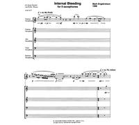 Internal Bleeding for Saxophone Quintet by Mark Engebretson
