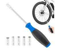 Internal Nipple Spoke Wrench, Bikes Nipple Driver Tool, Comfort Grip Bike Nipple Driver, Bike Spoke Lacing Tool, Wheel Building Spoke Wrench, Spoke Nipple Driver For Spoke Lacing And Wheel Building