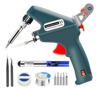 Internally Heated Industrial Laser Welding Tools, 【Upgrade】Laser Welding Gun, Automatic Corded Solder Iron Internal Heat, Manual Soldering Gun for Industrial Home DIY (Green)