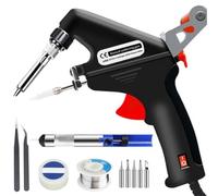Internally Heated Industrial Laser Welding Tools, 【Upgrade】Laser Welding Gun, Automatic Corded Solder Iron Internal Heat, Manual Soldering Gun for Industrial Home DIY (Black)
