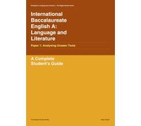 International Baccalaureate English A: Language and Literature: Paper 1: Analysing Unseen Texts: 6 (The English Scholar)