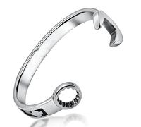 INTERNATIONAL BRANDS EXCESS STOCK TRADING U.K. I BEST U.K Pulsera para hombre plateada llave de bicicleta Vintage diseño de herramienta, Acero inoxidable