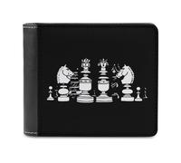 International Chess - Cartera plegable para hombre (piel)
