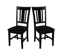 International Concepts C46-10P San Remo Splat - Silla de respaldo, color negro