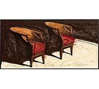 International Graphics - Impresión de arte enmarcado - Fabio, Calvetti - ''Senza tempo''- 101 x 51 cm - Color del marco: Negro - Serie ATHOS