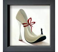 International Graphics Tarjetas Postales enmarcadas, Antracita, 16 x 16 cm