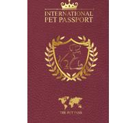 International Pet Passport: Perfect Pet Passport & Medical Record for Pet Health and Travel: | Vaccine Record Book | Pet Passport for Dogs, Cats, Other Animals | red