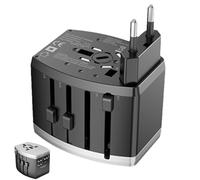 International Travel Adapter | Voltage Converter Adapter | 110-250v Outlet Adapter, Cell Phone Charger, Laptop Travel Charger, Computer Charger Adapter, Curling Iron Converter