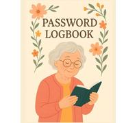 Internet Address & Password Logbook for Seniors: Easy-to-Use Password Keeper | Large Print Letters | Internet Address Book with Floral Cover Design for Elderly & Women