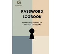 Internet Address & Username Keeper | Large Print Password Organizer with Alphabetical Tabs | Simple & Secure Notebook for Online Account Login Details (6” x 9”)