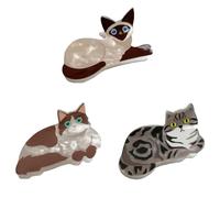 Internet Celebridad Tomar Foto Cola de Caballo Garra de Pelo con Dibujos Animados Gatos/Perros Forma Captura de Pelo para Adolescentes Trenzas Cola de Caballo