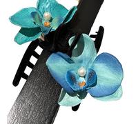Internet Celebrity - Coleta de caballo con forma de perla y flor para mujeres, adolescentes, coleta alta, clip grande para /