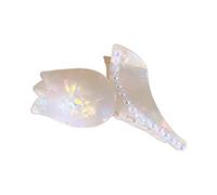Internet Celebrity - Coleta de caballo con forma de rosa brillante para mujeres, adolescentes, coleta alta