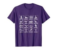 Internet Meme Animales Camisa Divertido Animal Nombres del Mundo Camiseta, Hombre, Morado, XXL