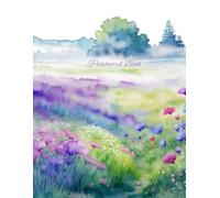 Internet password book with tabs in 15 frequent-use category visual tabs plus 16 blank category pages. Storing 1,216 Passwords Total. Large Print 8.5x11 in., Serene Meadow Cover.
