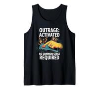 Internet Troll Fake Outrage Culture Teclado Guerrero Sátira Camiseta sin Mangas