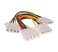 Interno PC 4 Pines Energía Divisor 3 Manera Cable LP4 Molex 1 a 3 Cable 15 cm [3 Way]