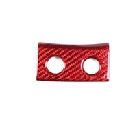 Internos Pegatinas BotóN Compatible Con Ferrari 458, Para Italia, Para Spider 2011 2012 2013 2014 2015 2016 Pegatina Fibra Carbono El Interruptor Maletero Puerta Trasera(Red Carbon Fiber)
