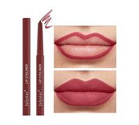 INTEROOKIE delineador de labios automático resistente al agua, al sudor y que no destiñe delineador de labios decorativo multicolor mate (04#)